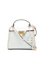 Valentino Garavani - Alcove Rockstud-embellished Leather Handbag - Womens - White