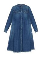 Rachel Comey Villa Frayed-hem Denim Shirtdress