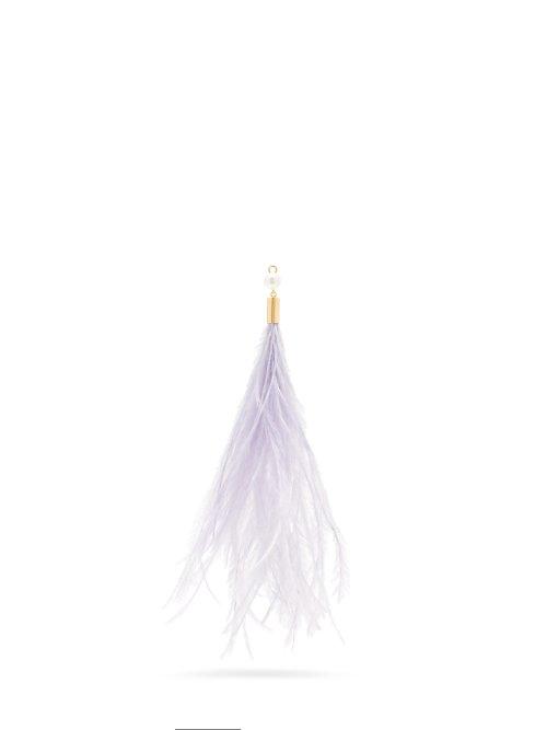 Matchesfashion.com Hillier Bartley - Feather Drop Single Earring Charm - Womens - Purple