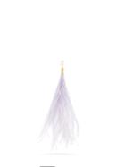 Matchesfashion.com Hillier Bartley - Feather Drop Single Earring Charm - Womens - Purple