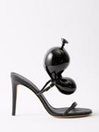 Loewe - Balloon 100 Leather Sandals - Womens - Black
