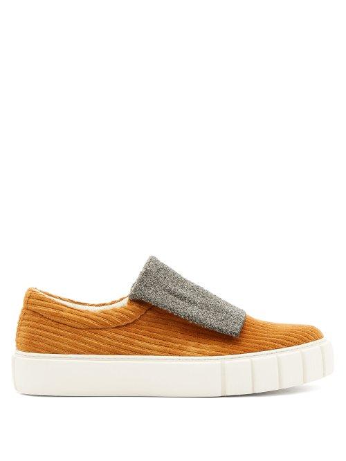 Matchesfashion.com Primury - Curio Meta Corduroy Slip On Trainers - Mens - Multi
