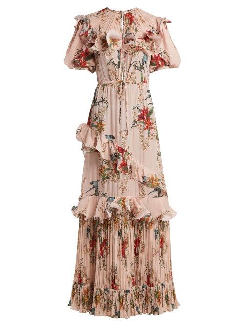 Matchesfashion.com Johanna Ortiz - Queen Of Sheeba Dress - Womens - Light Pink