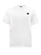 Moncler - Logo-patch Cotton-jersey T-shirt - Mens - White