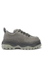 Matchesfashion.com Eytys - Angel Exaggerated Sole Nubuck Trainers - Mens - Grey