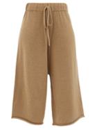 Lauren Manoogian - Miter Cropped Alpaca-blend Wide-leg Trousers - Womens - Camel