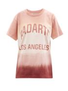 Radarte - Logo-print Ombr Cotton-jersey T-shirt - Womens - Pink