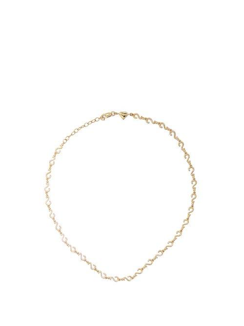 Matchesfashion.com Alison Lou - Yellow Gold Question Mark Choker - Womens - Yellow Gold