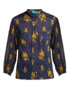 Matchesfashion.com M.i.h Jeans - Lili Floral Cotton Shirt - Womens - Navy Print