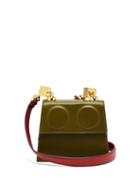 Matchesfashion.com Marni - Marionette Leather Cross Body Bag - Womens - Khaki Multi