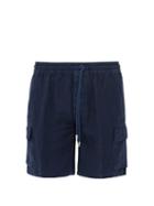Matchesfashion.com Vilebrequin - Baie Linen Bermuda Shorts - Mens - Navy