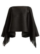 Pleats Please Issey Miyake Fringed Pleated Top