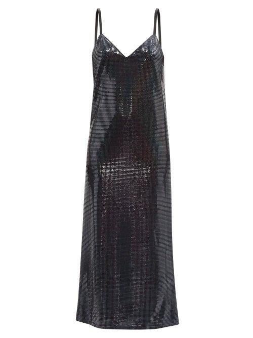 Dodo Bar Or - Hillie Sequinned-jersey Slip Dress - Womens - Black