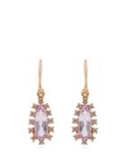 Irene Neuwirth 18kt Gold, Diamond & Pink Stone Earrings