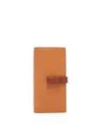 Matchesfashion.com Loewe - Logo Debossed Grained Leather Wallet - Womens - Tan Multi