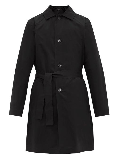 Matchesfashion.com A.p.c. - Germano Cotton Blend Trench Coat - Mens - Black