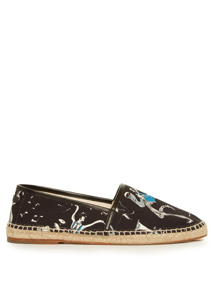Dolce & Gabbana Dancing Man-print Espadrilles