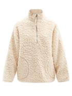 Acne Studios - Half-zip Fleece Sweatshirt - Womens - Cream