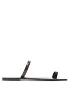Matchesfashion.com A.emery - The Kin Snake-effect Leather Slides - Womens - Dark Brown