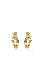 Ladies Fine Jewellery Azlee - Ocean Diamond & 18kt Gold Hoop Earrings - Womens - Yellow Gold