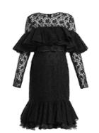Giambattista Valli Layered Ruffled Cotton-blend Macram-lace Dress