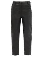 Ladies Rtw Stella Mccartney - Hailey Straight-leg Faux-leather Trousers - Womens - Black