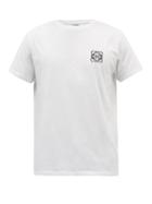 Loewe - Anagram-embroidered Cotton Jersey T-shirt - Mens - White