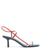 Matchesfashion.com The Row - Bare Tri-colour Leather Sandals - Womens - Red