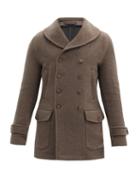 Matchesfashion.com Giorgio Armani - Shawl-lapel Double-breasted Cashmere Coat - Mens - Beige