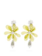 Matchesfashion.com Simone Rocha - Beaded Flower Drop Earrings - Womens - Green