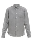 Matchesfashion.com Officine Gnrale - Benoit Pigment-dyed Lyocell Shirt - Mens - Grey