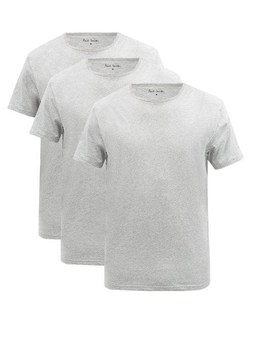 Matchesfashion.com Paul Smith - Pack Of Three Cotton-blend Jersey Pyjama Tops - Mens - Grey