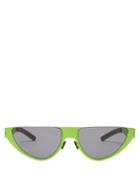 Matchesfashion.com Mykita - X Martine Rose Kitt Cat Eye Sunglasses - Mens - Green