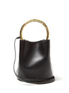 Matchesfashion.com Marni - Pannier Leather Bucket Bag - Womens - Black