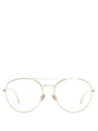 Matchesfashion.com Dior Eyewear - Stellaire5 Round Metal Glasses - Womens - Gold