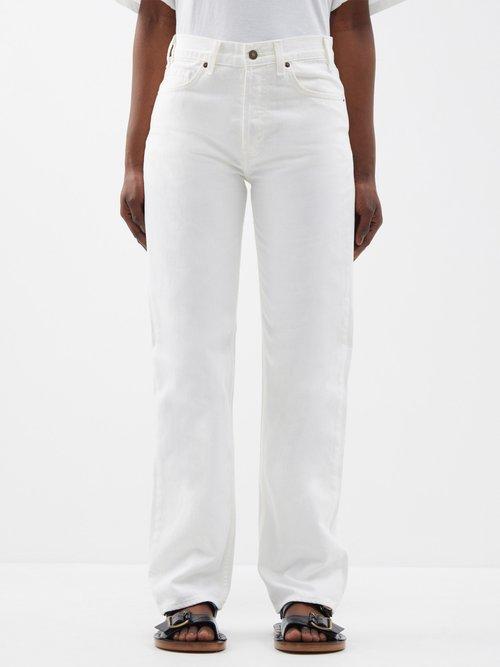 Nili Lotan - Smith Straight-leg Jeans - Womens - Cream