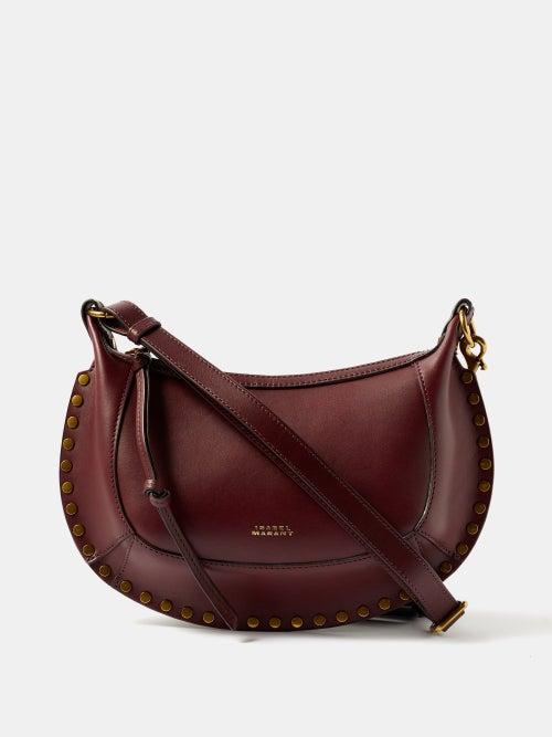 Isabel Marant - Oskan Leather Shoulder Bag - Womens - Burgundy
