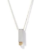 Parts Of Four - Talisman Scapolite & Sterling-silver Necklace - Mens - Silver