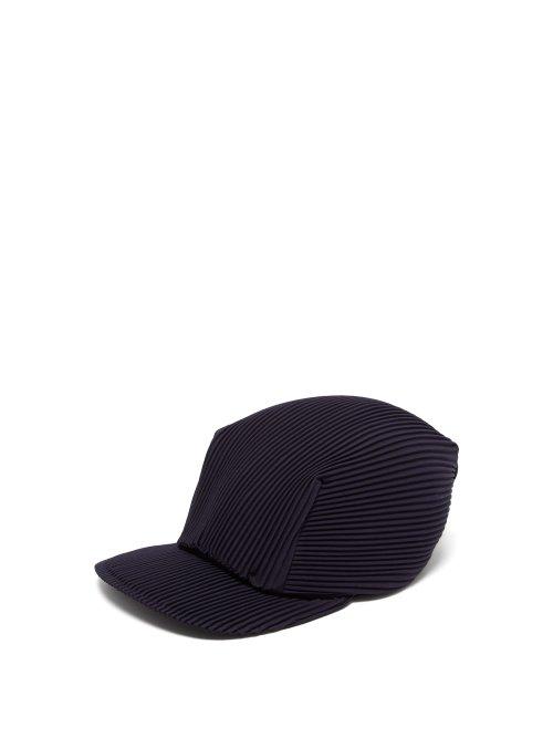 Matchesfashion.com Pleats Please Issey Miyake - Pleated Baseball Cap - Womens - Navy