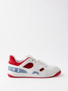Gucci - Basket Faux-leather Trainers - Mens - White Red