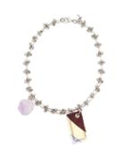 Ladies Jewellery Raf Simons - Knotted Chain & Quartz Necklace - Womens - Purple Multi
