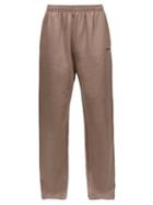 Balenciaga - Logo-embroidered Jersey Track Pants - Mens - Light Brown