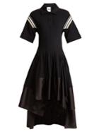 Koché Pleated Short-sleeve Midi-dress