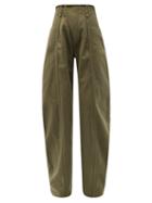 Ladies Rtw Chlo - High-rise Kickflared Jeans - Womens - Khaki