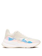 Matchesfashion.com Alexander Mcqueen - Runner Exaggerated Sole Low Top Leather Trainers - Mens - White Multi