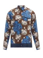 Matchesfashion.com Undercover - Panelled Floral-print Woven Shirt - Mens - Brown