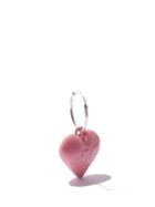 Raf Simons - Heart Sterling-silver Single Hoop Earring - Womens - Pink