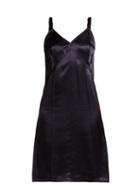 Matchesfashion.com Helmut Lang - V Neck Satin Slip Dress - Womens - Navy