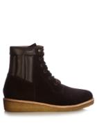 A.p.c. Sia Suede Lace-up Ankle Boots