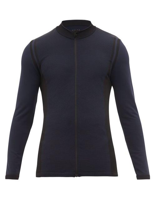 Matchesfashion.com Falke Ess - Two Tone Zip Through Jacket - Mens - Navy
